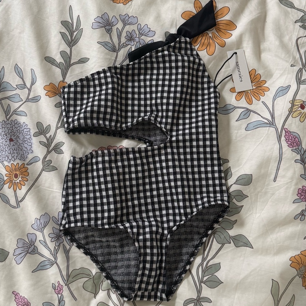 NWT SAME SWIM LA - Gingham One-Piece Swimsuit - Children’s 4T